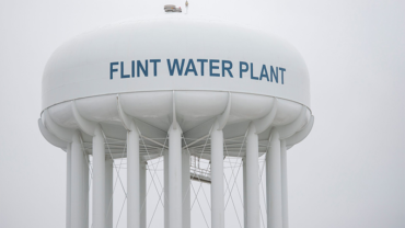 Flint water tower